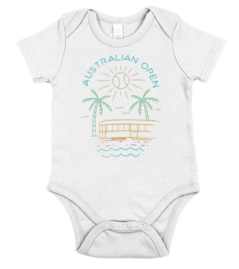 Australian Open Tennis Summer Short Sleeve Baby One-Piece