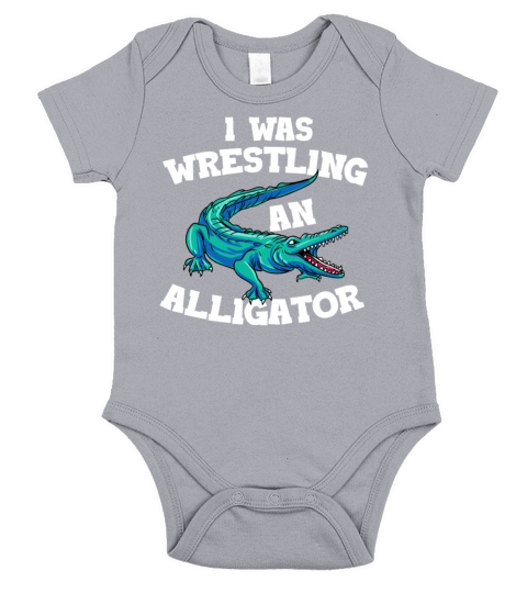Before You Ask It Was A Alligator Short Sleeve Baby One-Piece