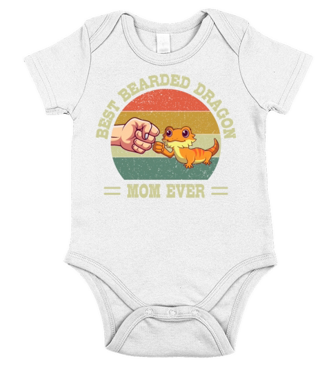 Best Bearded Dragon Mom Ever Lizard Short Sleeve Baby One-Piece