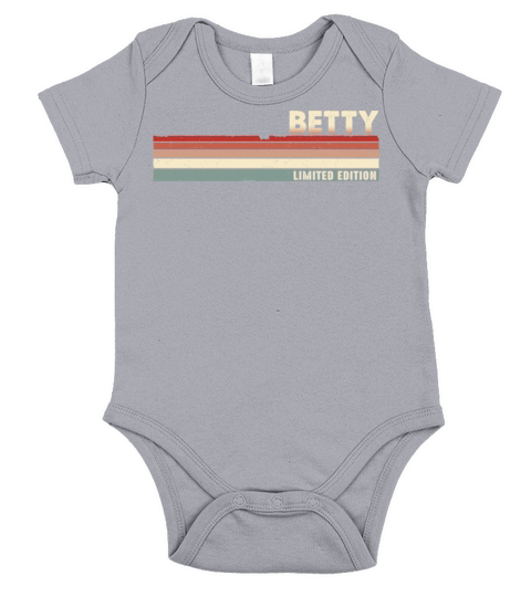 Betty - Funny Retro Vintage Name 80s 90s Short Sleeve Baby One-Piece