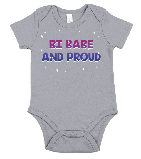 Bi Babe and Proud Bisexual Girlfriend Bi Pride Short Sleeve Baby One-Piece