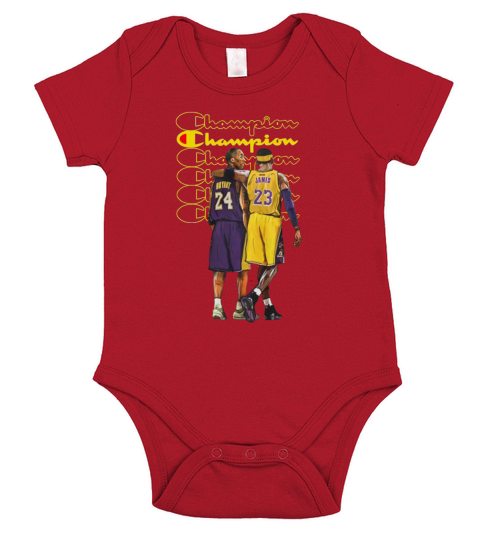 Champion Kobe Bryant and Lebron James Short Sleeve Baby One-Piece