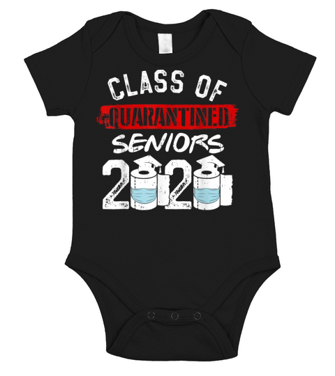Class of Quarantine Senior 2020 Graduation Toilet Paper Gift T-Shirt Short Sleeve Baby One-Piece