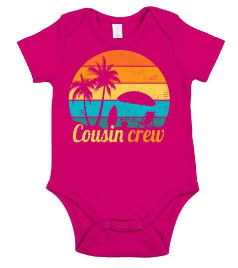 Cousin Crew vintage sunset Short Sleeve Baby One-Piece