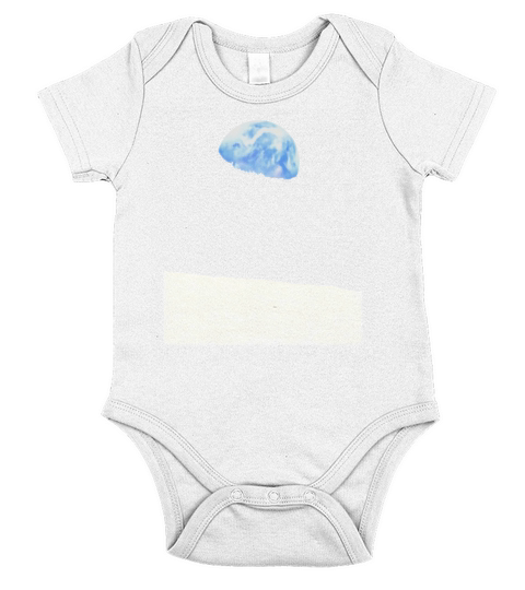 Earthrise Earth From The Moon Landing Apollo Space Short Sleeve Baby One-Piece