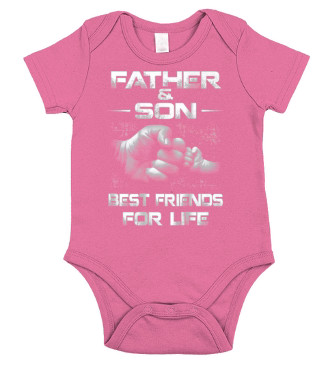 Father and Son Best Frends For Life Dad day shirt Short Sleeve Baby One-Piece