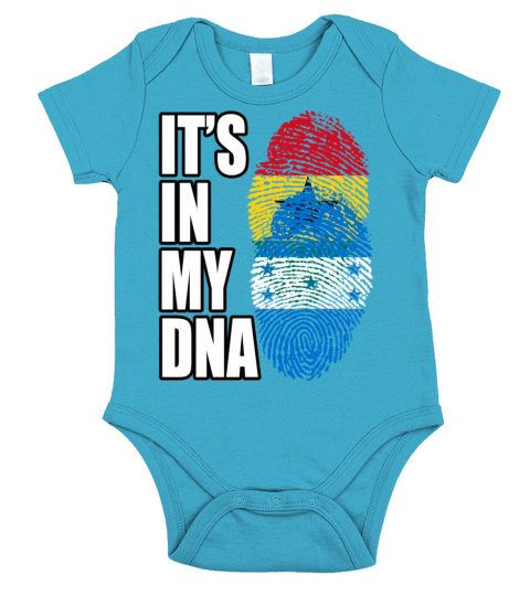 Ghanaian And Honduran Mix Heritage DNA Flag Short Sleeve Baby One-Piece
