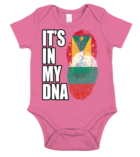 Grenadian And Bulgarian Mix Heritage DNA Flag Short Sleeve Baby One-Piece