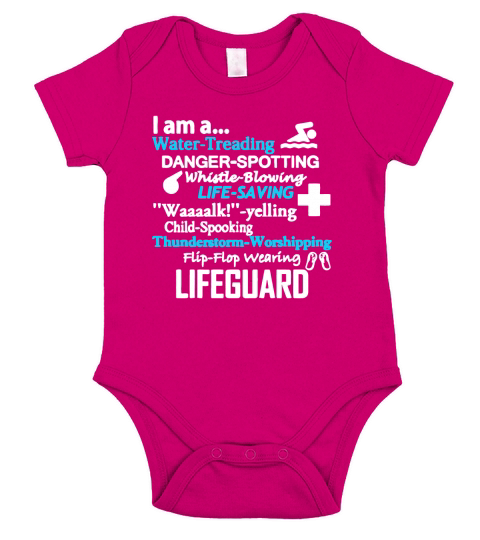 I Am A Lifeguard T Shirt T-Shirt Short Sleeve Baby One-Piece