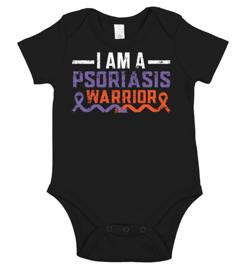 I Am A Psoriasis Warrior Skin Disease Psoriasis Short Sleeve Baby One-Piece