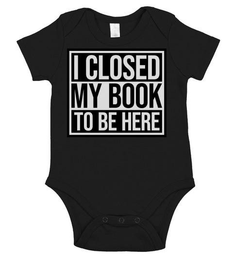 I closed my book Short Sleeve Baby One-Piece