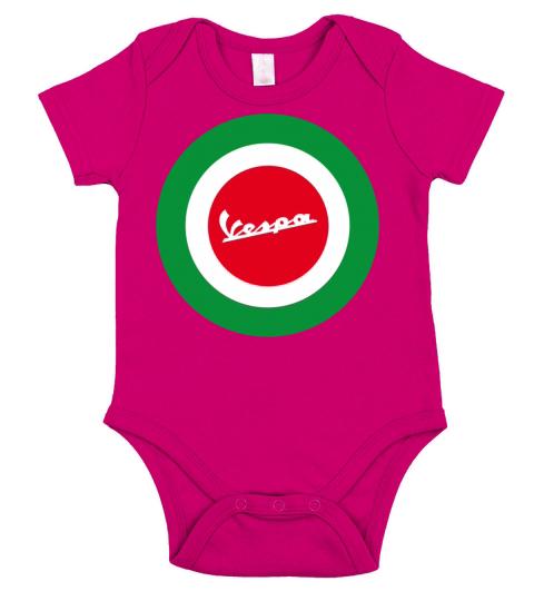 ITALIA VESPA SCOOTER T SHIRT Short Sleeve Baby One-Piece