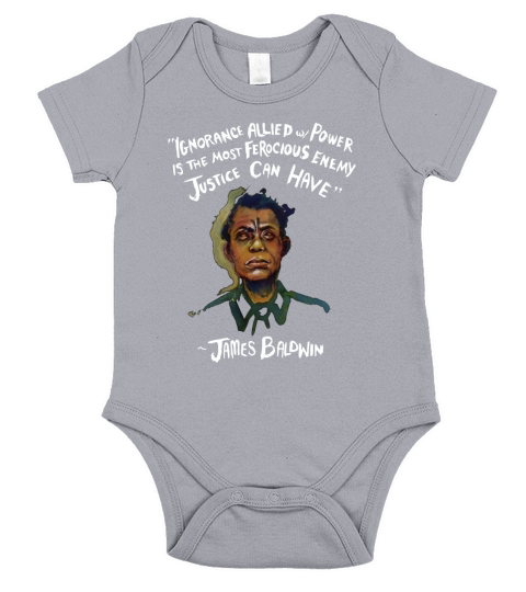 James-Baldwin-Ignorance-Allied-Power Short Sleeve Baby One-Piece