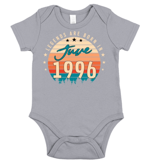 June 1996 Gift Idea Short Sleeve Baby One-Piece