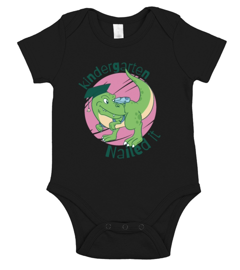 Kindergarten dinosaur cartoon Short Sleeve Baby One-Piece