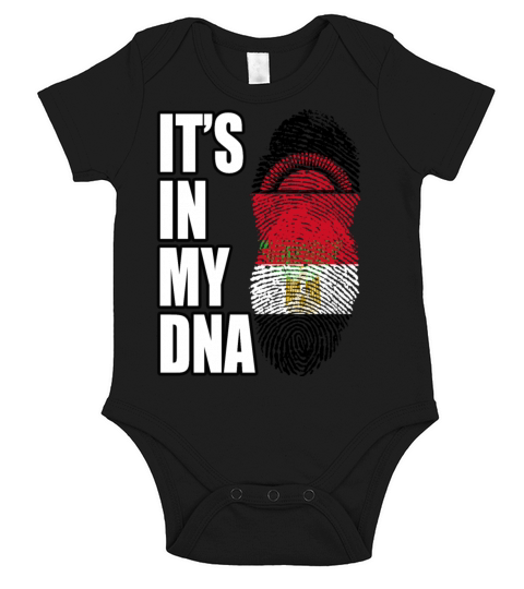Malawian And Egyptian Mix Heritage DNA Flag Short Sleeve Baby One-Piece