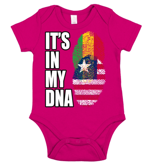 Malian And Liberian Mix Heritage DNA Flag Short Sleeve Baby One-Piece