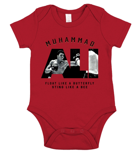 Muhammad Ali Float Like A Butterfly Sting Like A Bee shirt Short Sleeve Baby One-Piece