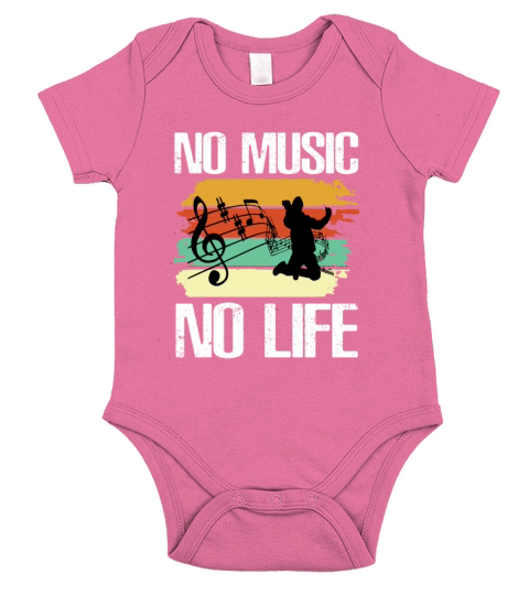Musician Rockn Roll Guitar Hard Rock Short Sleeve Baby One-Piece