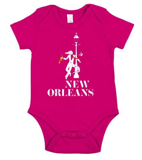 New Orleans Short Sleeve Baby One-Piece