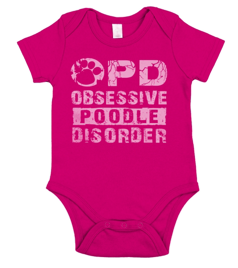 Opd Obsessive Poodle Disorder Short Sleeve Baby One-Piece