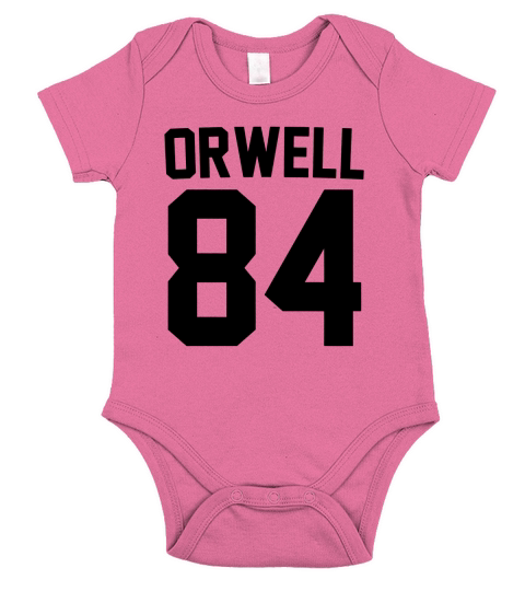 Orwell 84 Jersey - Black Short Sleeve Baby One-Piece