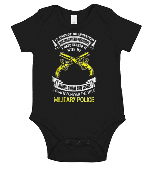 Own forever the title military police shirt Short Sleeve Baby One-Piece