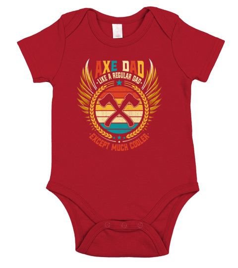 Retro Axe Dad - Like a Regular Dad Except Much Short Sleeve Baby One-Piece