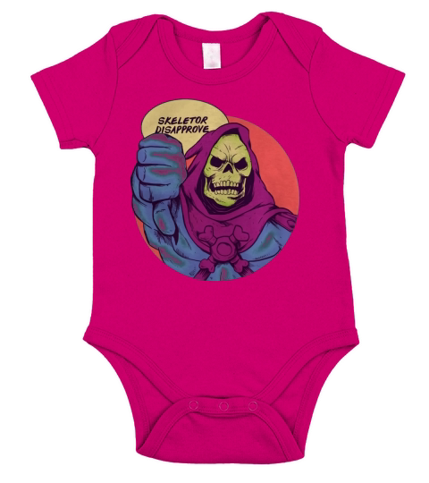 Skeletor disapprove shirt Short Sleeve Baby One-Piece