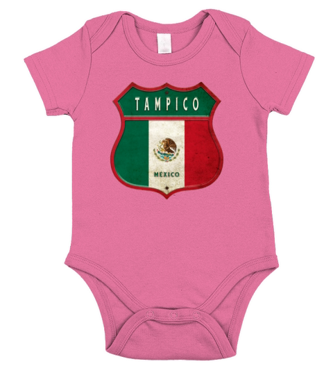 Tampico Mexico crest design Short Sleeve Baby One-Piece