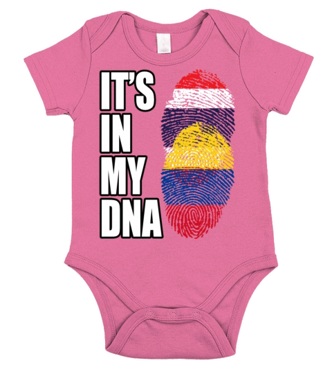 Thai And Colombian Vintage Heritage DNA Flag Short Sleeve Baby One-Piece