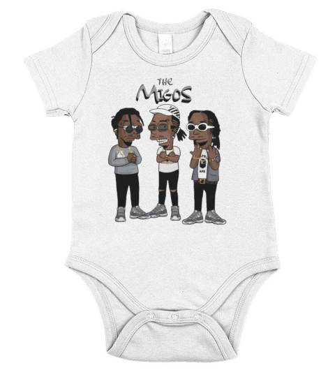 The Migos Funny Chibi Migos Short Sleeve Baby One-Piece