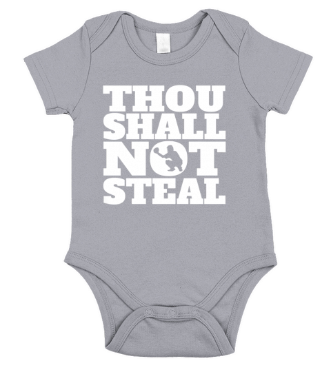 Thou Shall Not Steal Baseball Catcher Kids sport shirt Short Sleeve Baby One-Piece