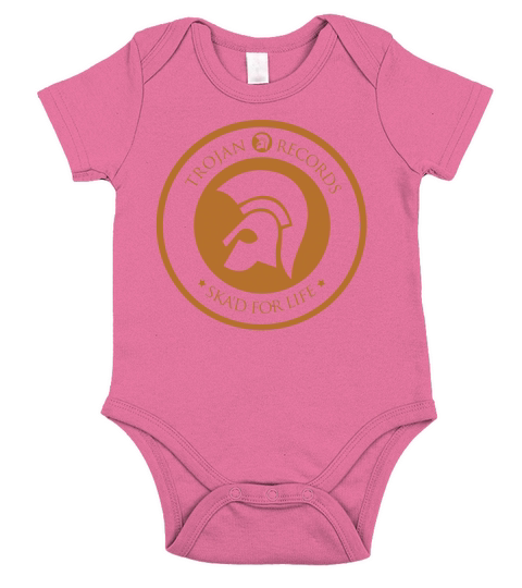 TROJAN RECORDS LOGO Short Sleeve Baby One-Piece