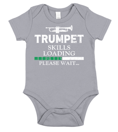 Trumpet Player Vintage Trumpet Short Sleeve Baby One-Piece
