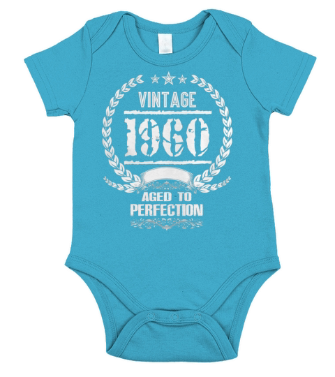 VINTAGE 1960 Short Sleeve Baby One-Piece