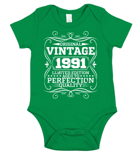 Vintage 1991 Original Limited Edition Short Sleeve Baby One-Piece
