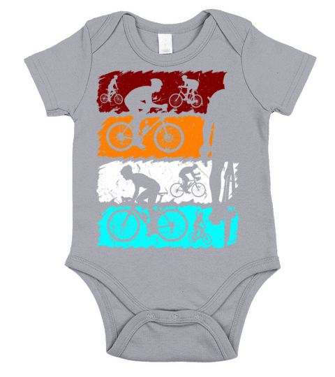 Vintage Road Bike Cyclist Short Sleeve Baby One-Piece