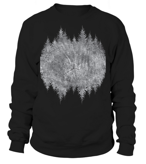 a fir tree trunk graphic design shaft gift idea Sweatshirt Unisex