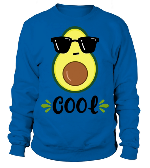 Cool avocado with sunglasses Sweatshirt Unisex