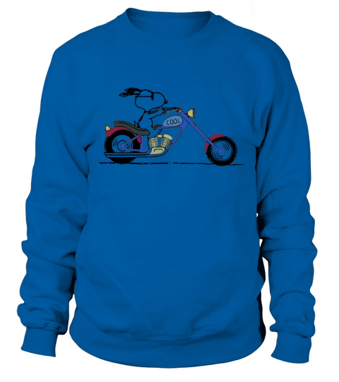 Cool Snoopy riding motorcycle Peanuts Sweatshirt Unisex
