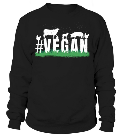 Farm Animals Vegetable Vegetarian Trend Vegan Sweatshirt Unisex