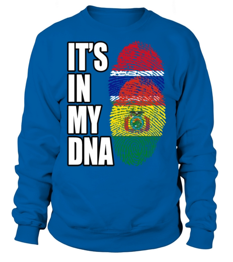 Gambian And Bolivian Mix Heritage DNA Flag Sweatshirt Unisex
