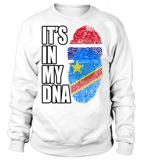 Gambian And Congolese Mix Heritage DNA Flag Sweatshirt Unisex