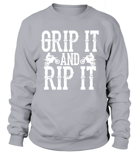 GRIP IT FUNNY MOTOCROSS DIRT BIKE SHIRT  Tshirts Sweatshirt Unisex