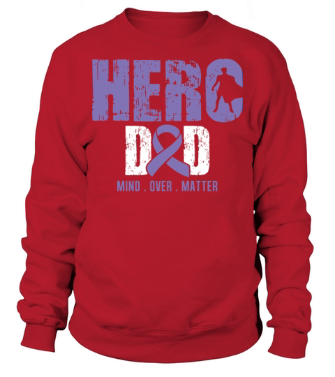 Hero Dad Hodgkins Lymphoma Cancer Awareness Ribbon Sweatshirt Unisex
