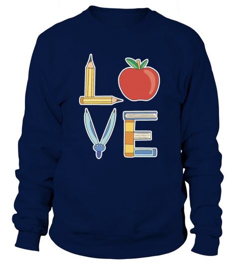 Love school learning Study books Love school learn Sweatshirt Unisex