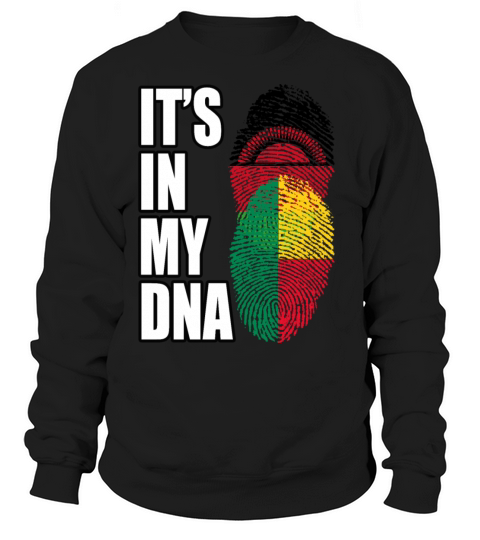 Malawian And Benin Mix Heritage DNA Flag Sweatshirt Unisex