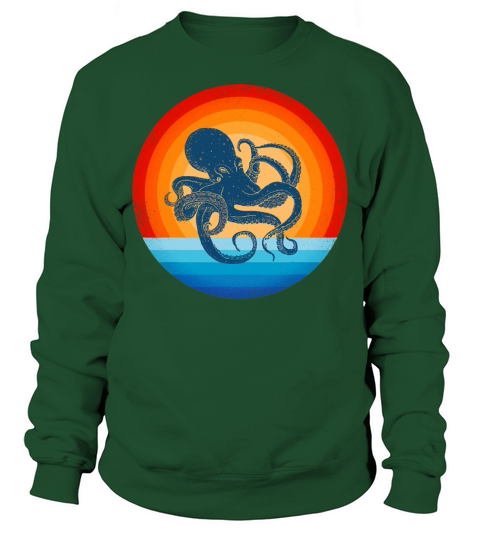 Octopus Retro Vintage Sweatshirt Unisex