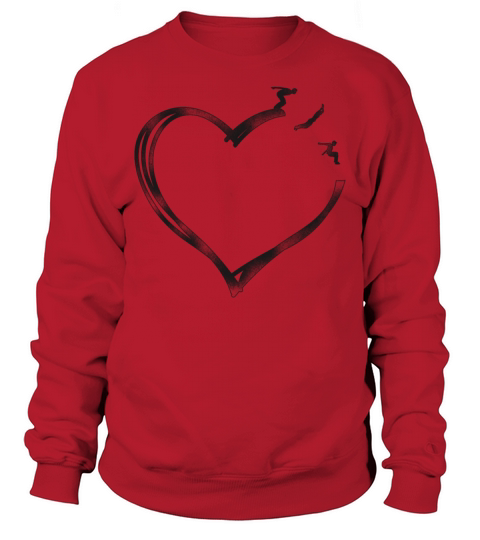 Parkour Free Running Traceur Heart Sweatshirt Unisex
